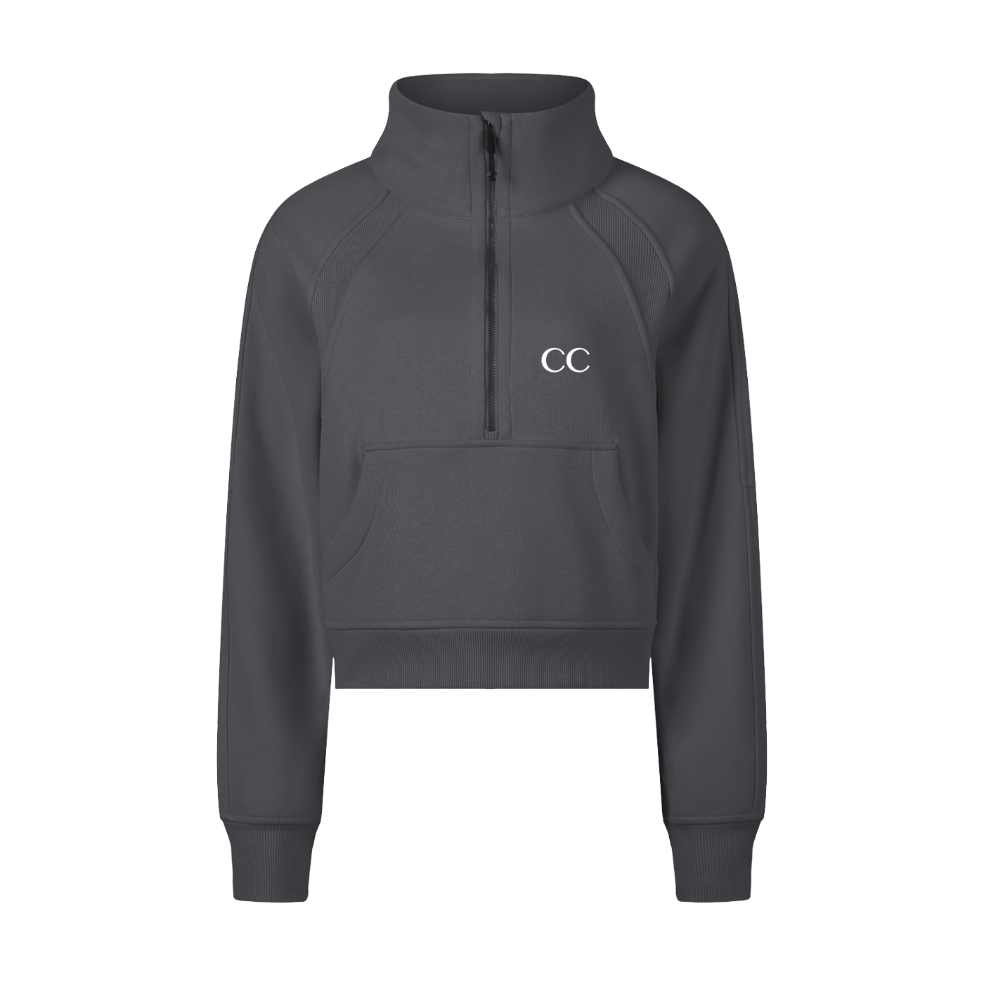CC Cropped Half-Zip Sweatshirt