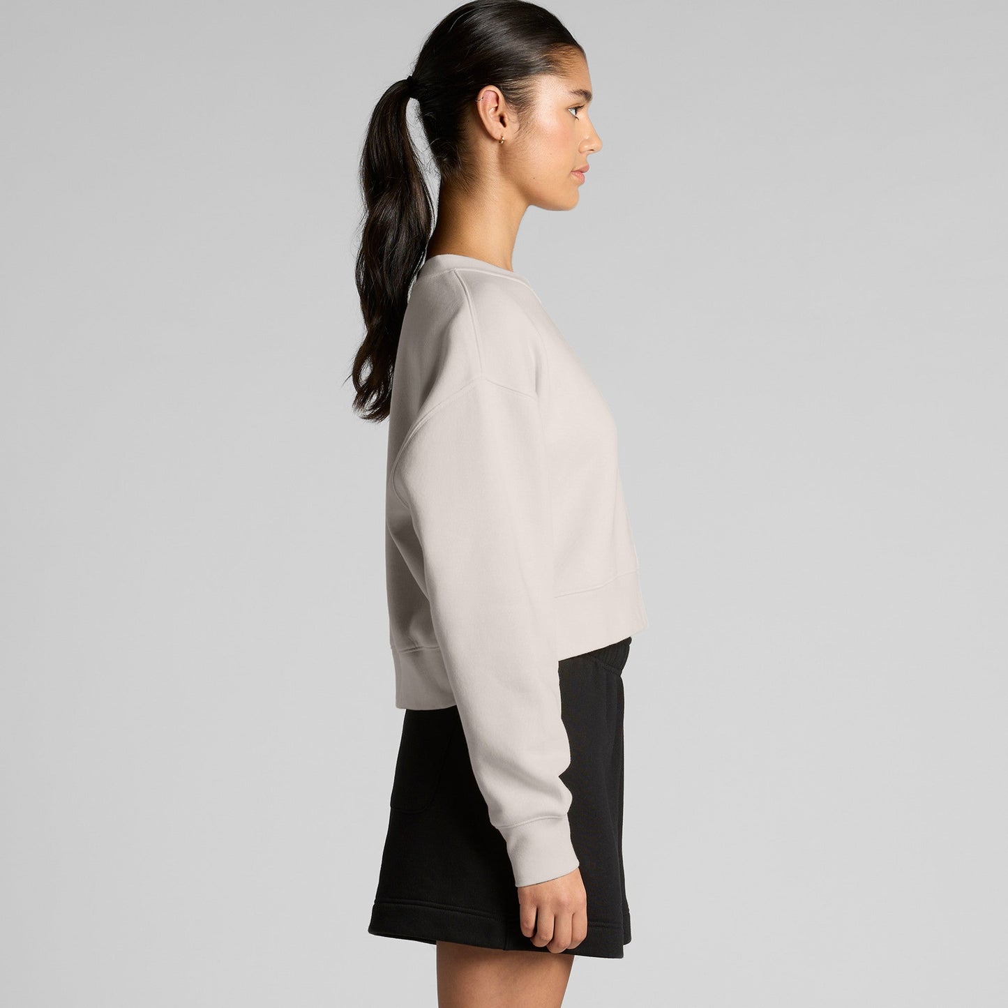 Women's Relaxed Crop Crew | COLD COFFEE LABEL