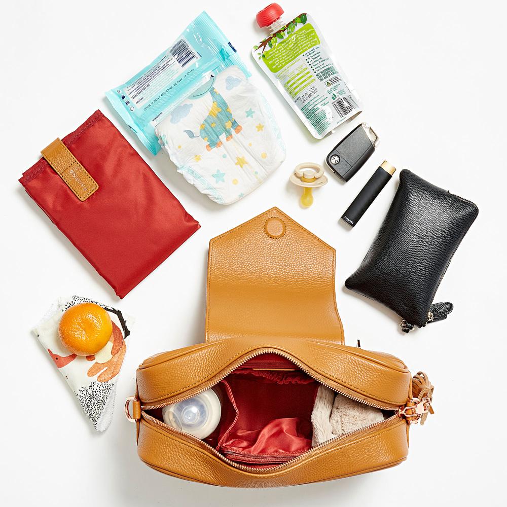 Leather Baby Bag | Tan