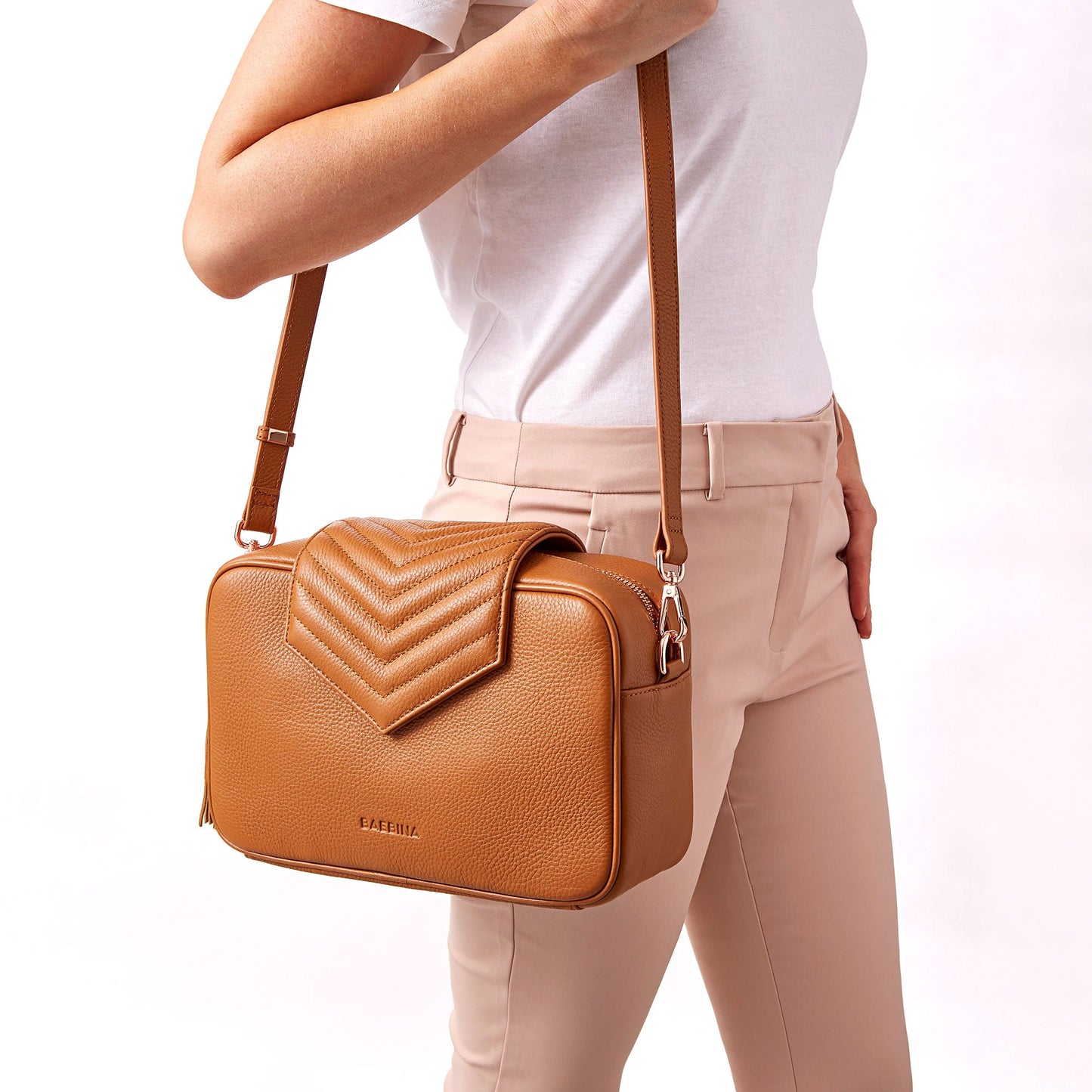 Leather Baby Bag | Tan
