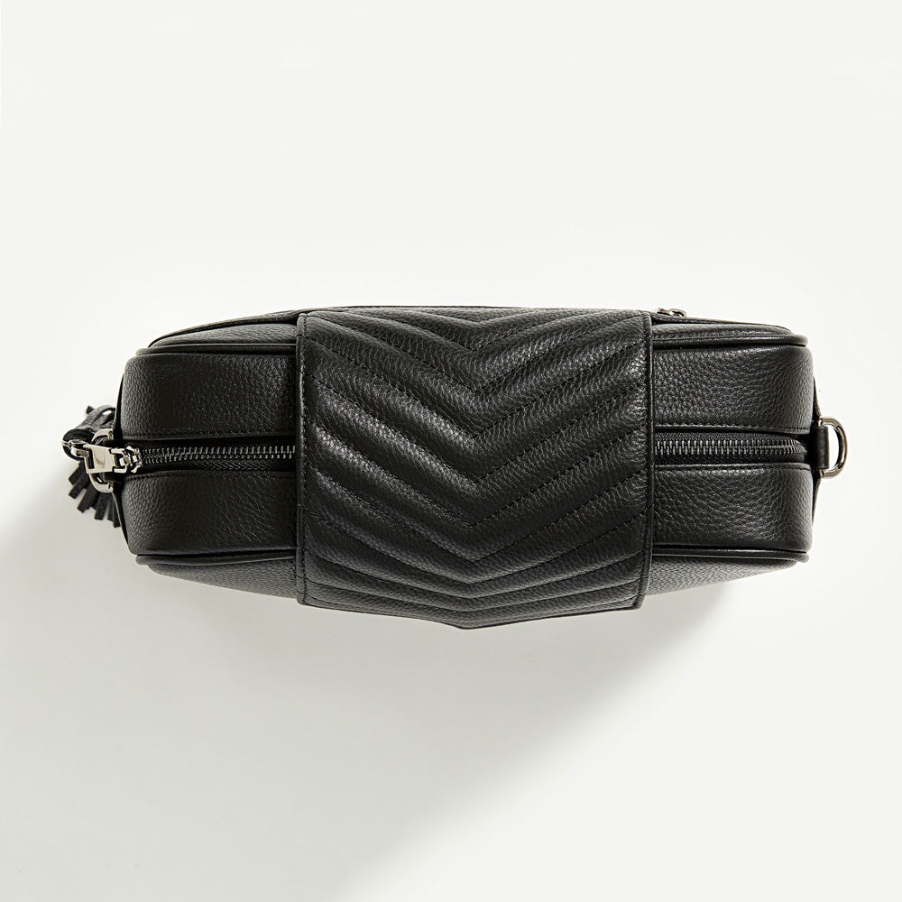 Leather Baby Bag | Black