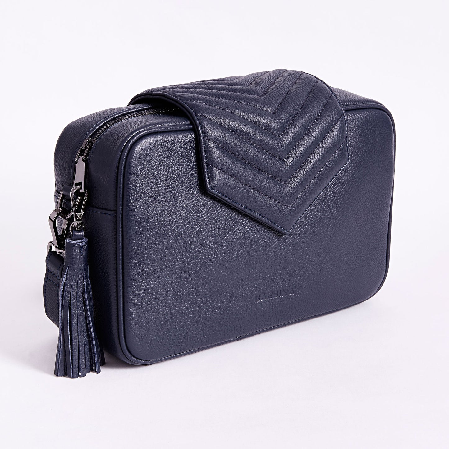 Leather Baby Bag | Navy