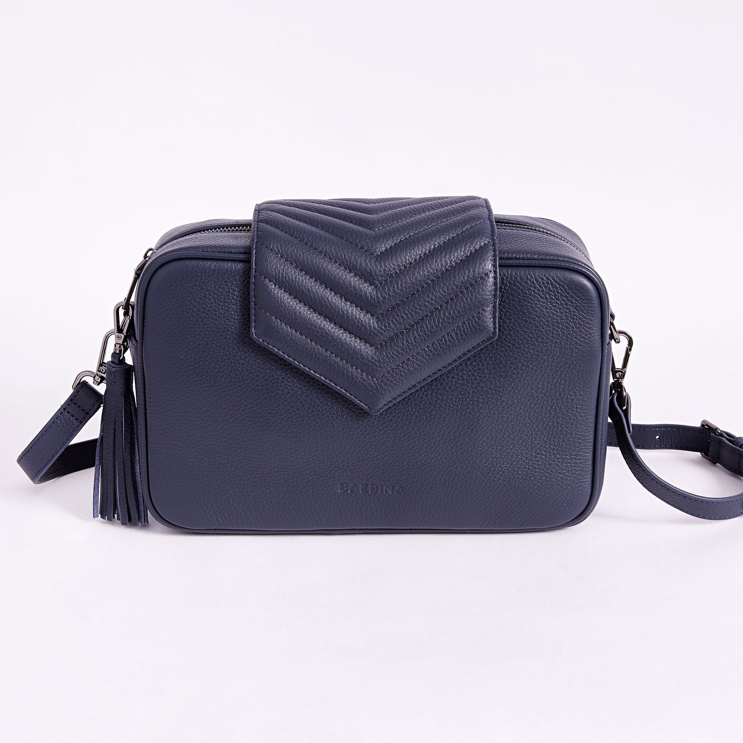 Leather Baby Bag | Navy