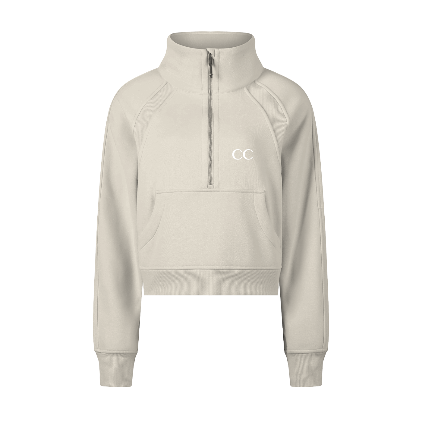 CC Cropped Half-Zip Sweatshirt