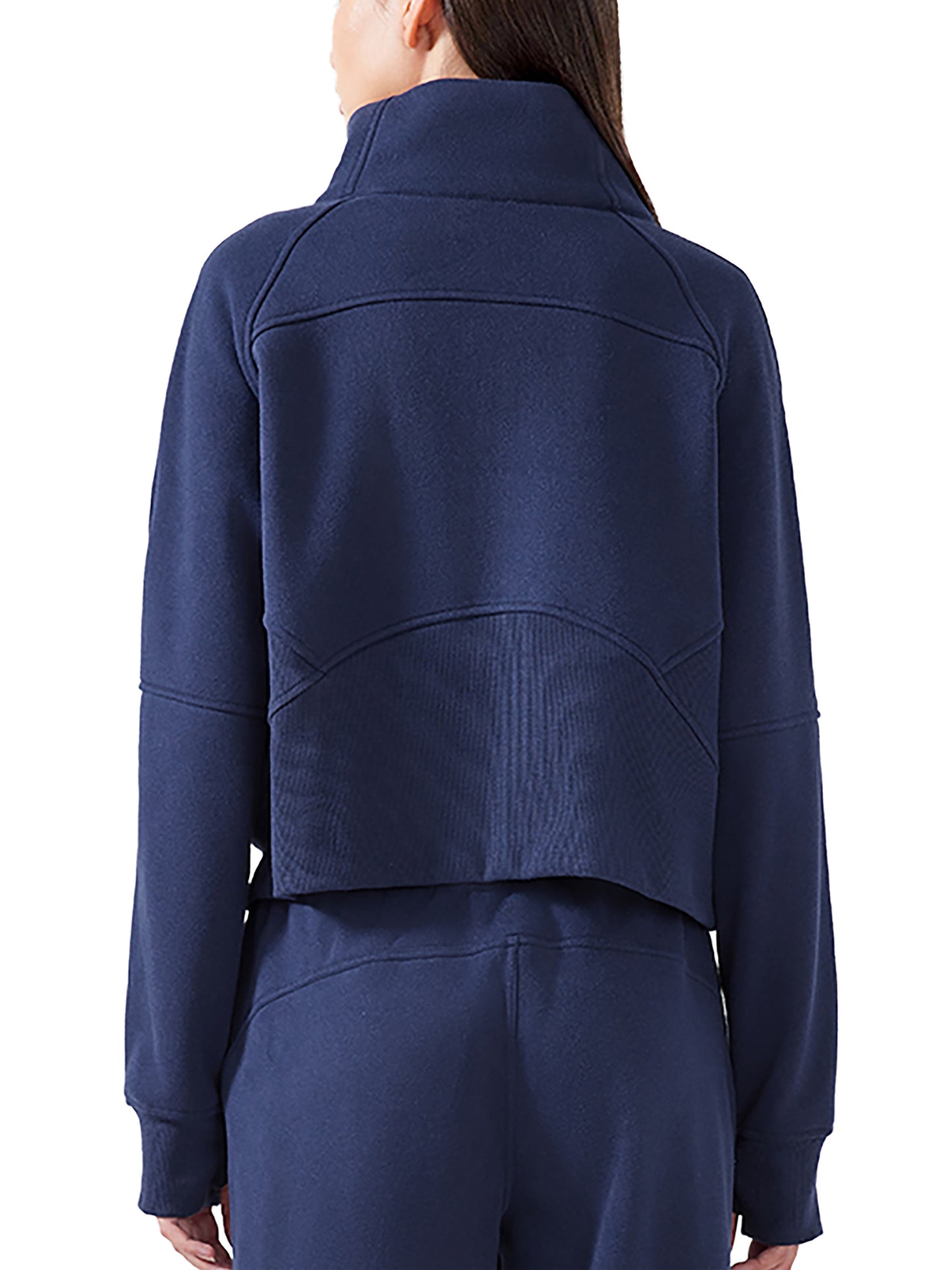 CC Cropped Half-Zip Sweatshirt