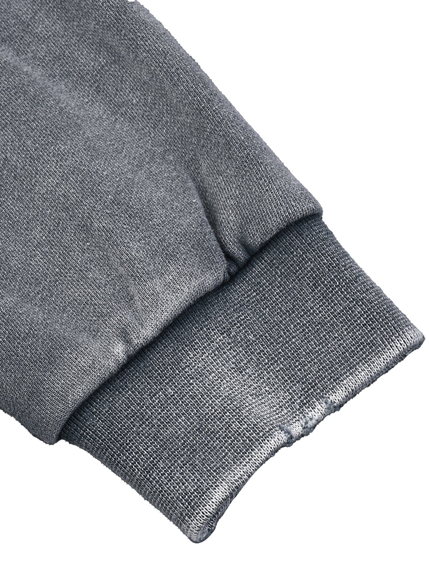 CC Snow Washed Raw Edge Cropped Sweatshirt