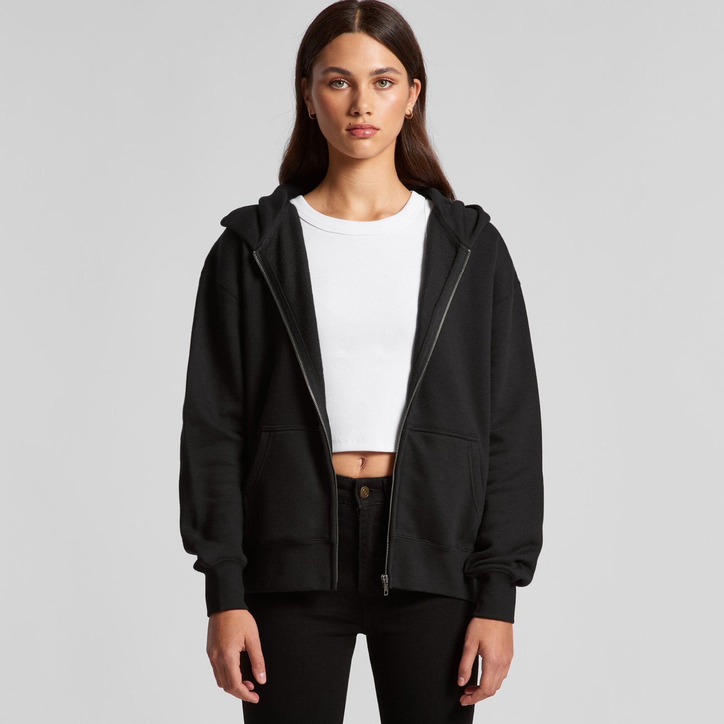 Women's Relaxed Zip Hood | COLD COFFEE LABEL