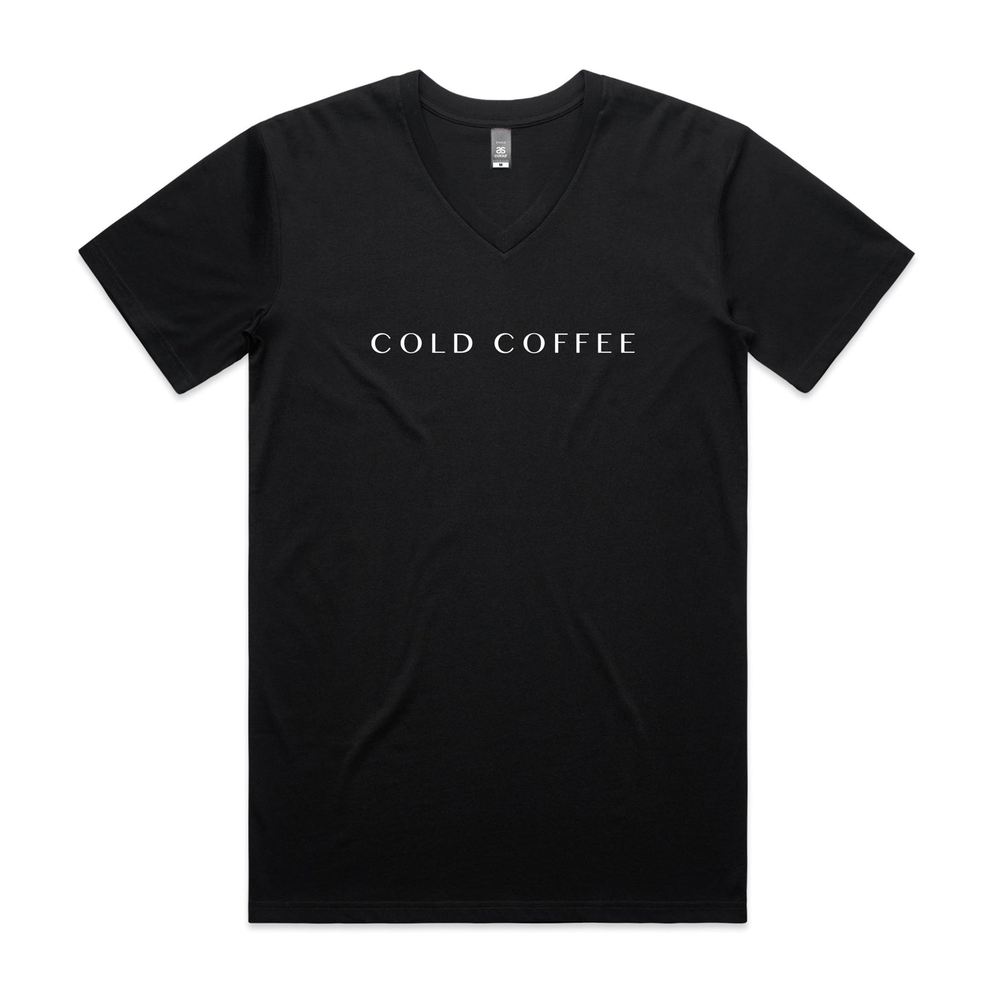 Mens V-Neck Tee | COLD COFFEE LABEL
