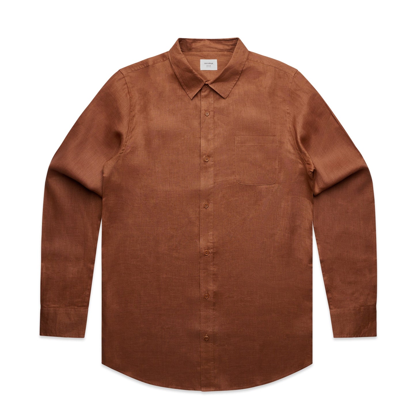 Mens Linen Long Sleeve Shirt | COLD COFFEE LABEL