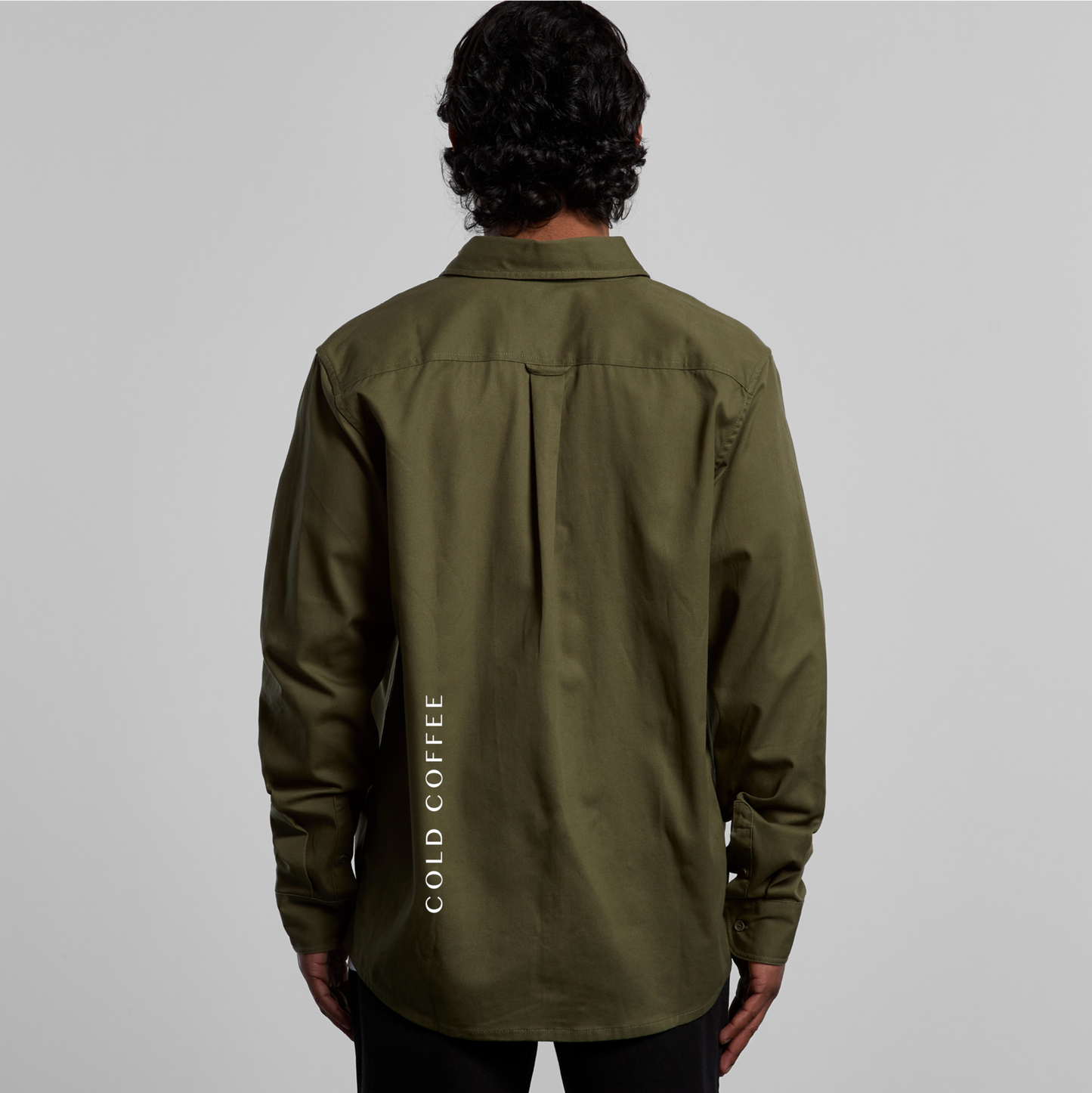 Mens Long Sleeve Work Shirt | COLD COFFEE LABEL