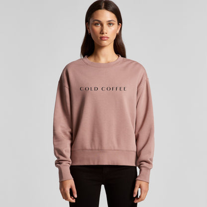Women's Relaxed Crew | COLD COFFEE LABEL