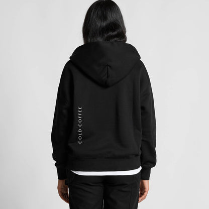 Women's Relaxed Half Zip Hood | COLD COFFEE LABEL