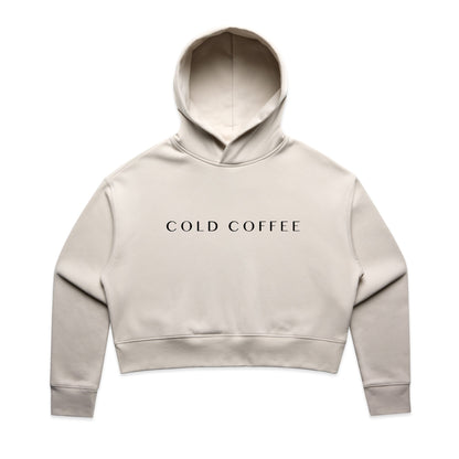 Women's Relaxed Crop Hood | COLD COFFEE LABEL