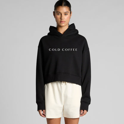 Women's Relaxed Crop Hood | COLD COFFEE LABEL