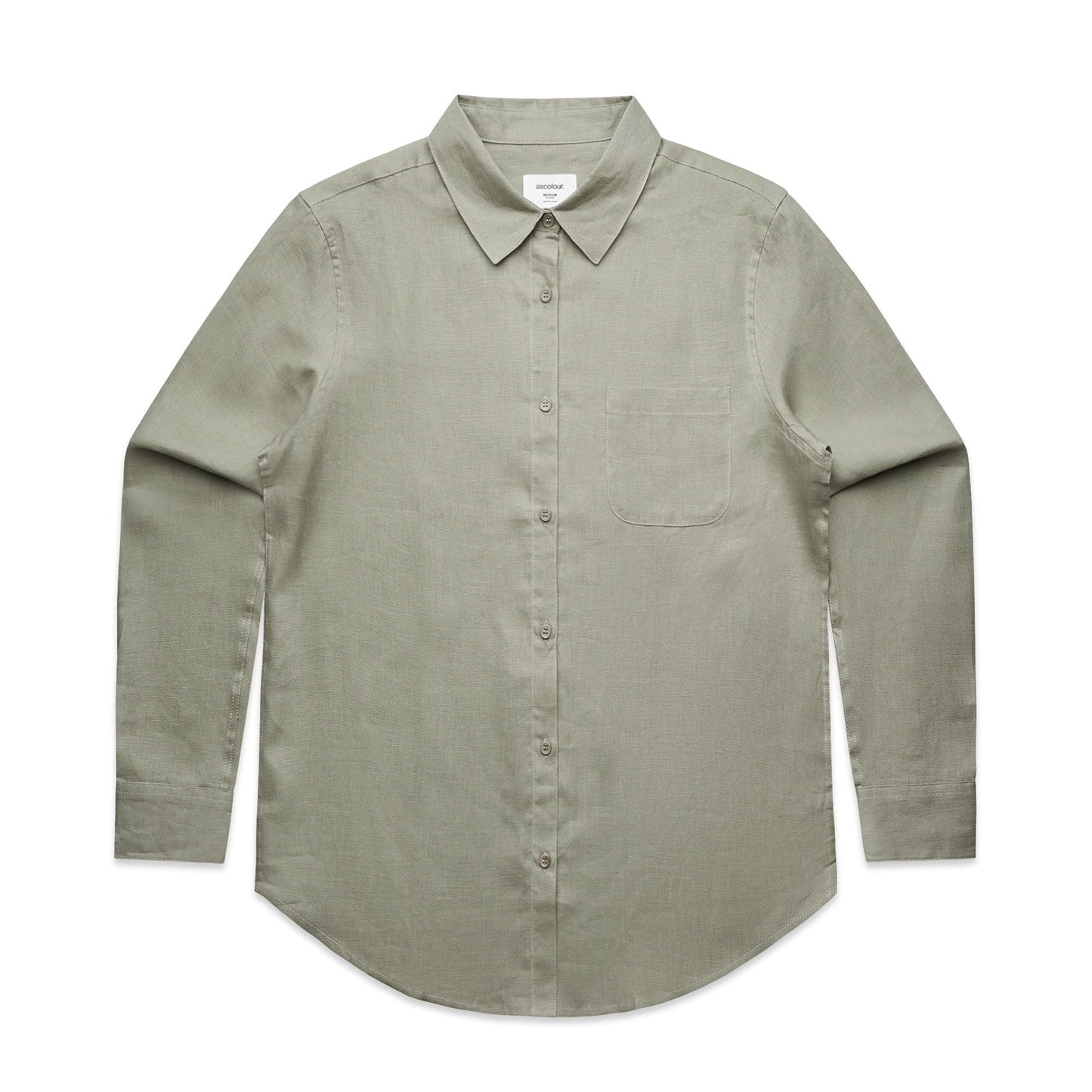 Women's Linen Long Sleeve Shirt | COLD COFFEE LABEL