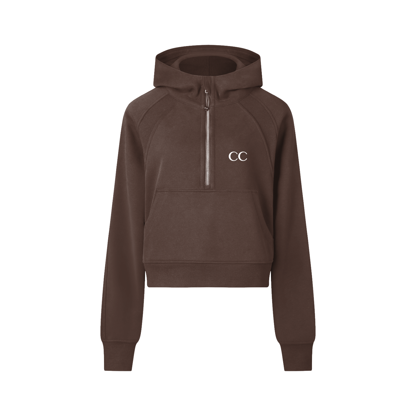 CC Cropped Half-Zip Hoodie