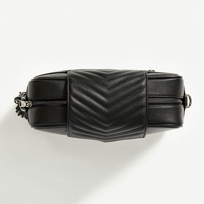 Leather Baby Bag | Black