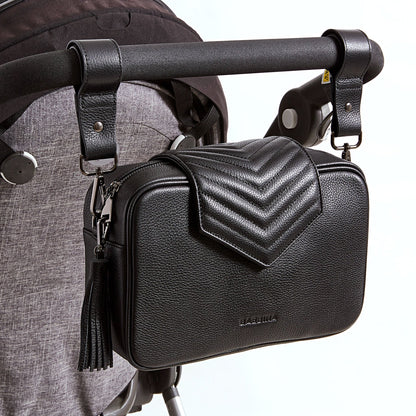 Leather Baby Bag | Black