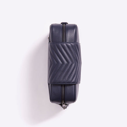 Leather Baby Bag | Navy