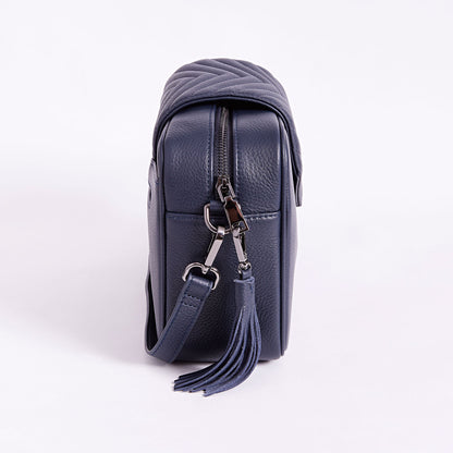 Leather Baby Bag | Navy