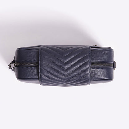 Leather Baby Bag | Navy