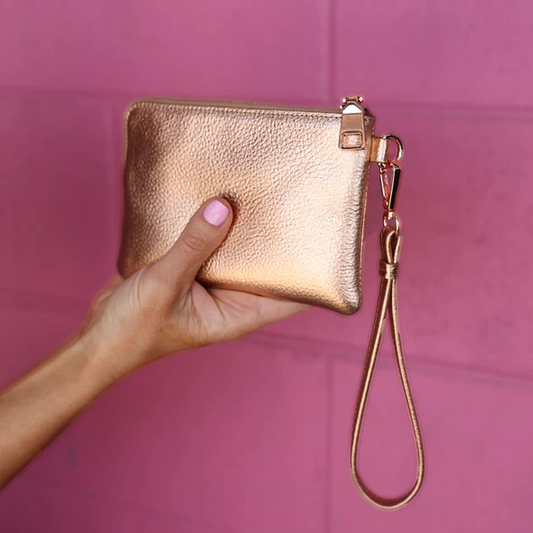 Brooklyn Wristlet Purse | Copper Rose