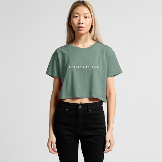 CROP TEE | White Font