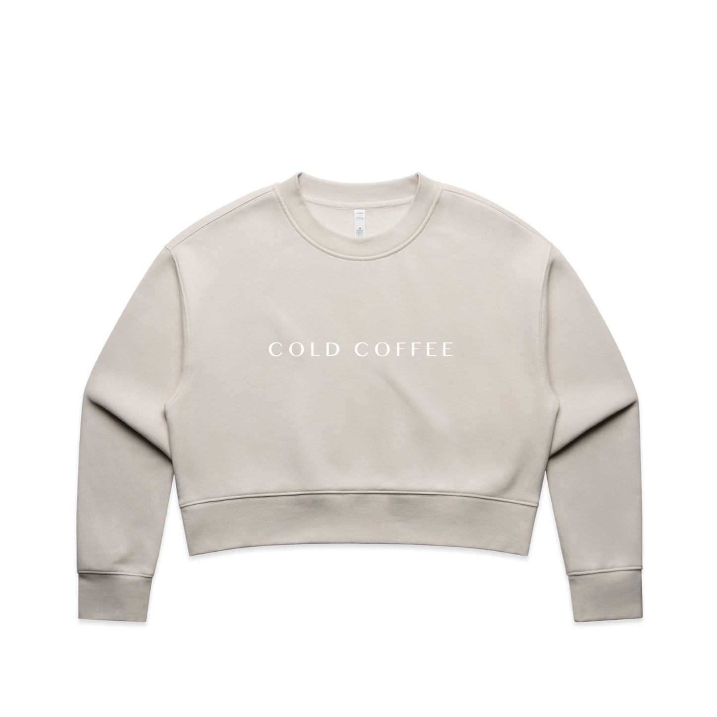 RELAX CROP CREW | White Font