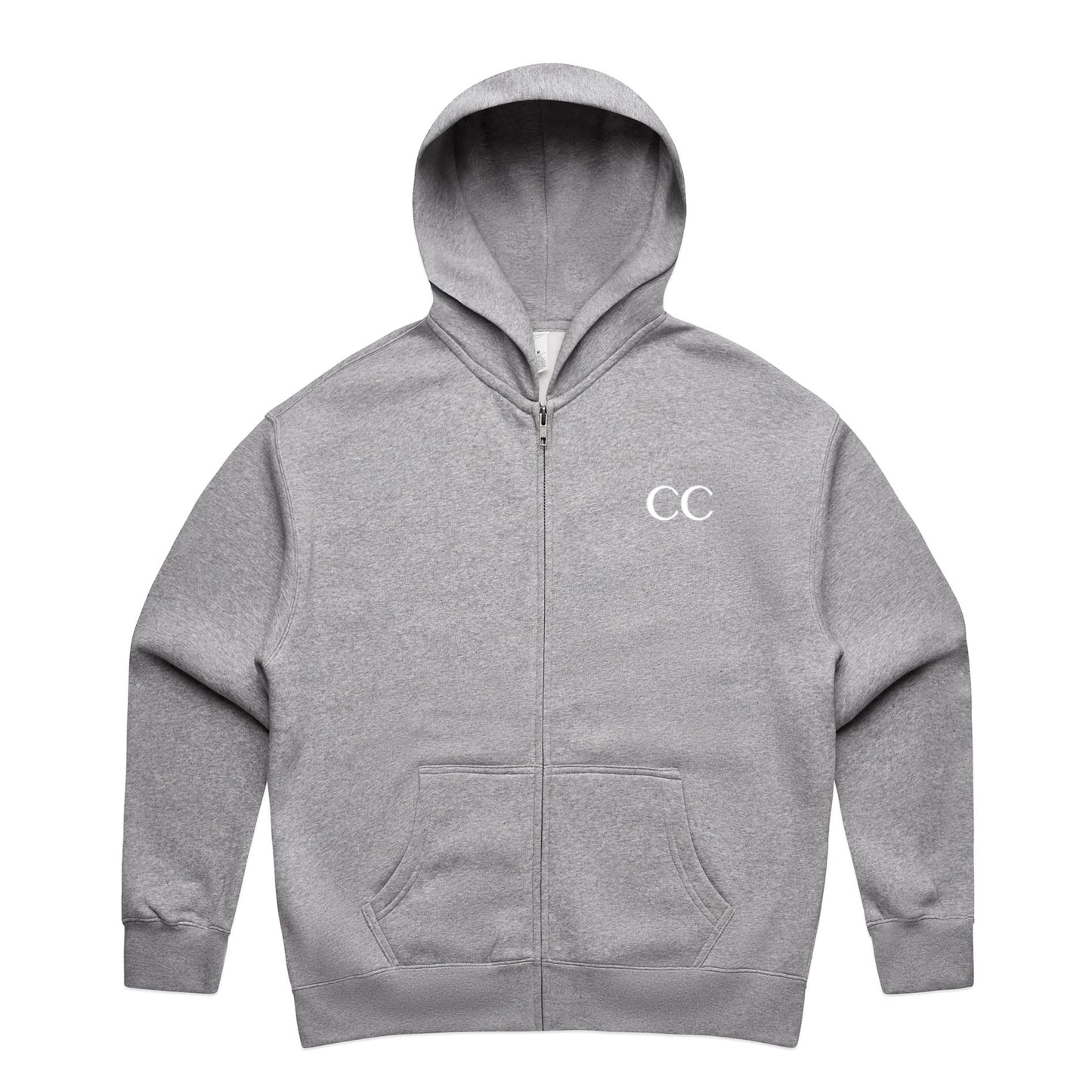 RELAX ZIP HOOD | Grey Marle