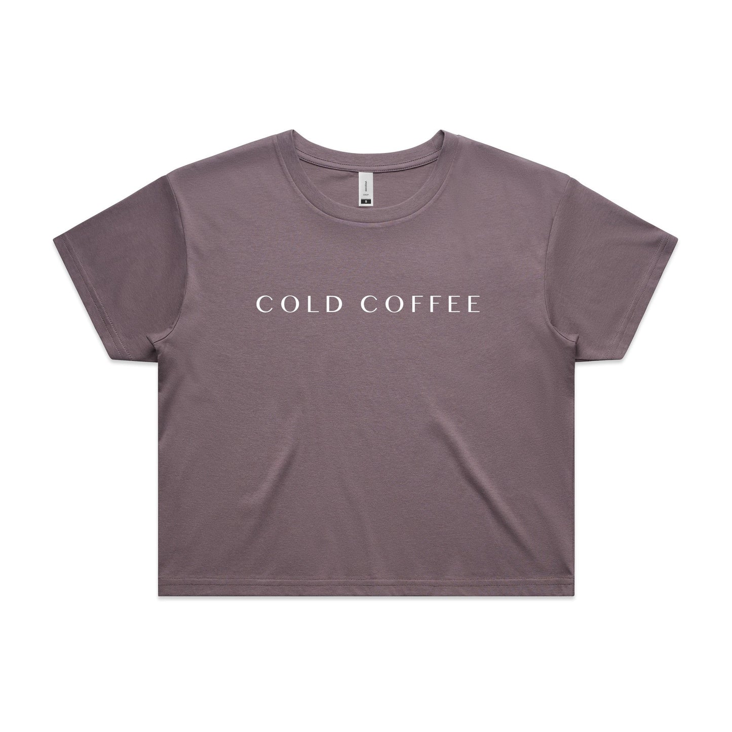 Women's Faded Crop Tee | COLD COFFEE LABEL