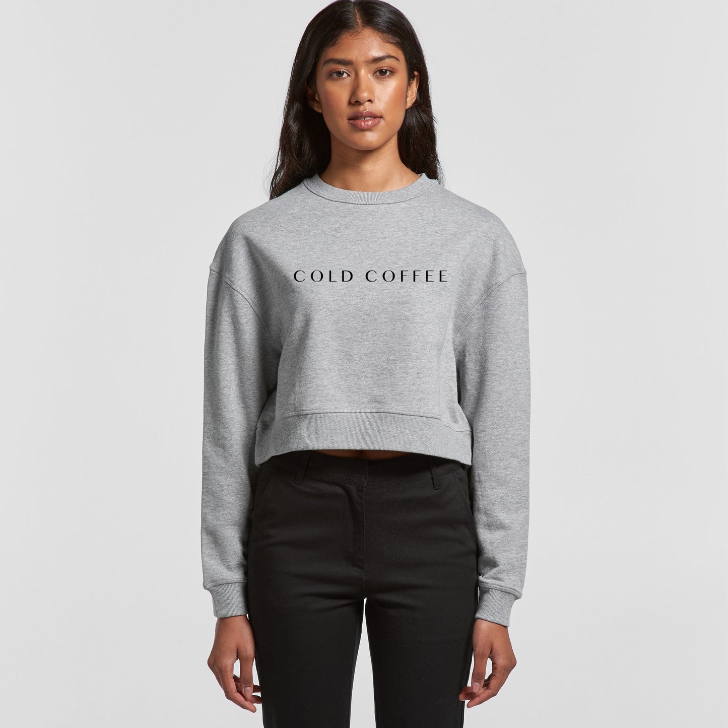 Women's Crop Crew | COLD COFFEE LABEL