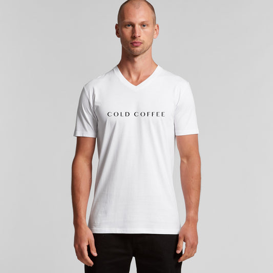 Mens V-Neck Tee | COLD COFFEE LABEL
