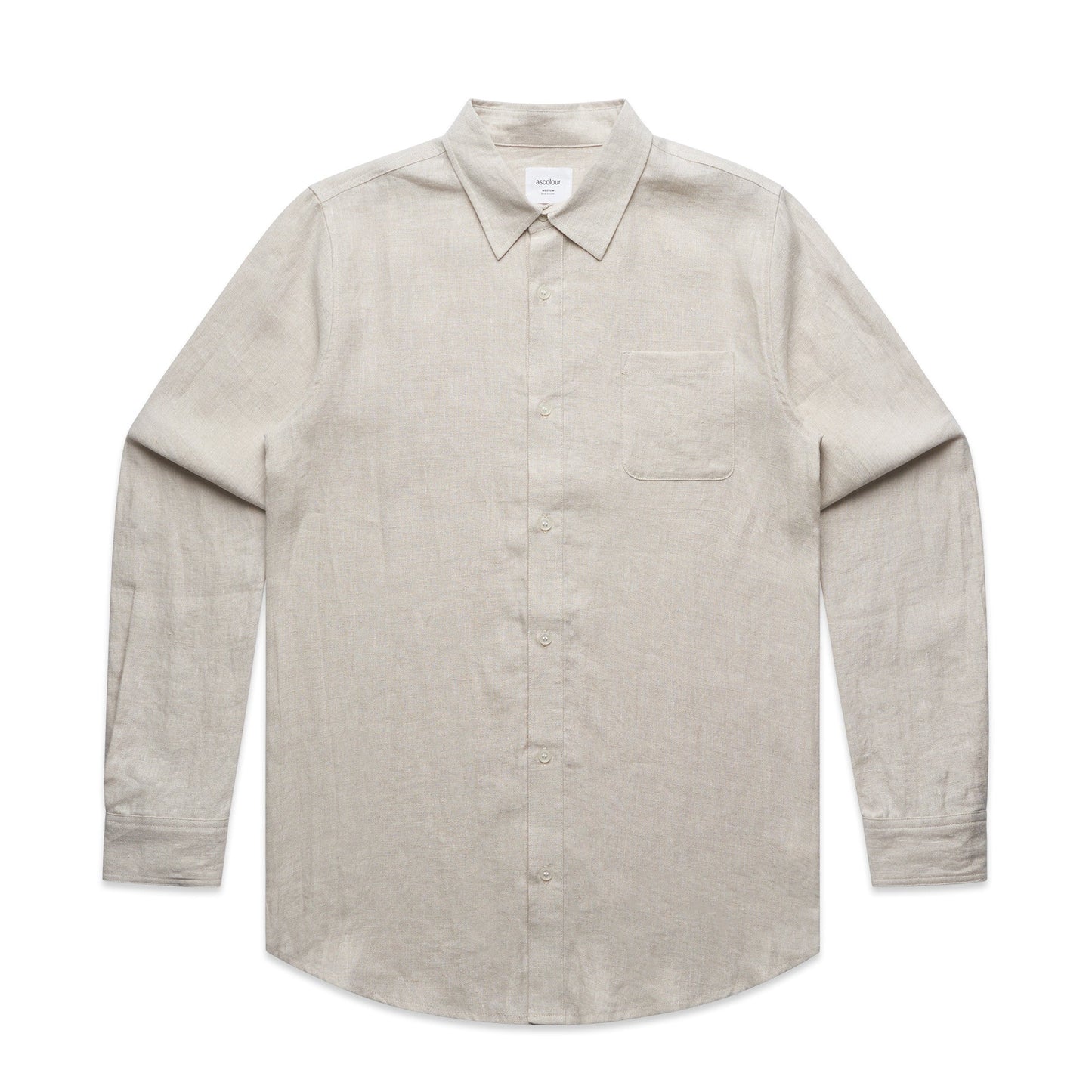 Mens Linen Long Sleeve Shirt | COLD COFFEE LABEL