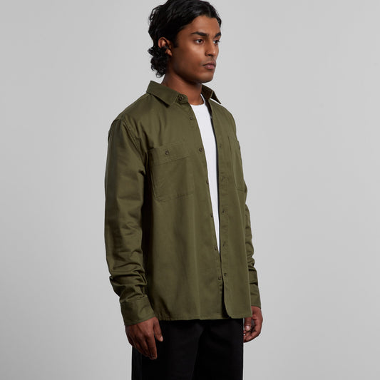 Mens Long Sleeve Work Shirt | COLD COFFEE LABEL