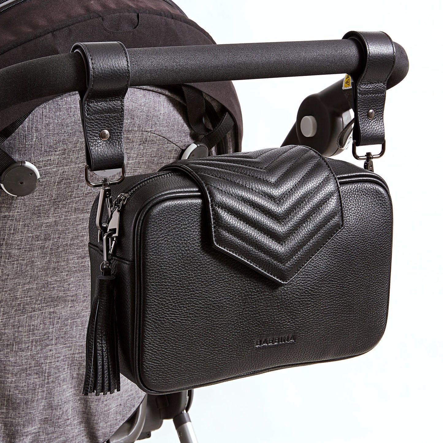Leather Baby Bag | Black