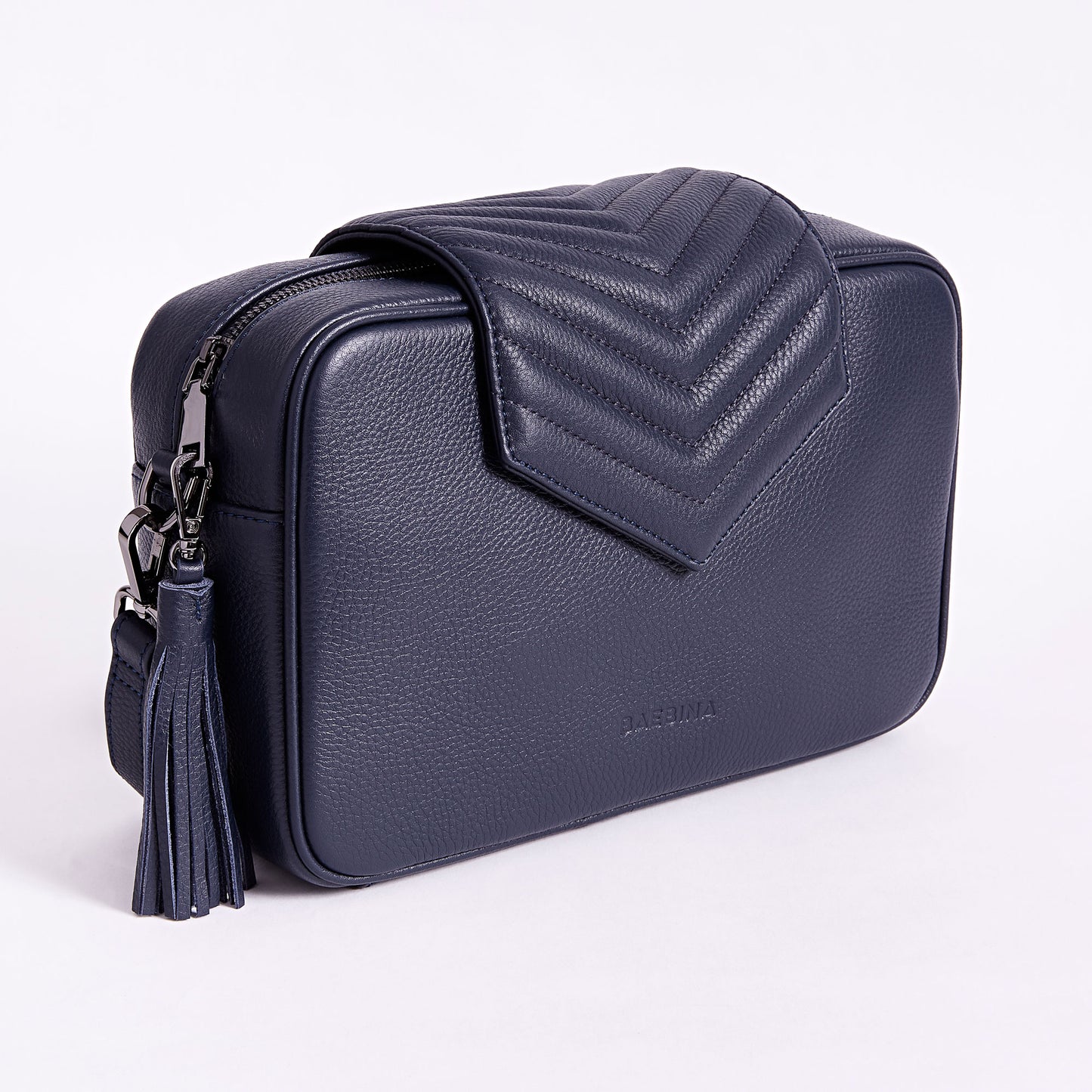 Leather Baby Bag | Navy