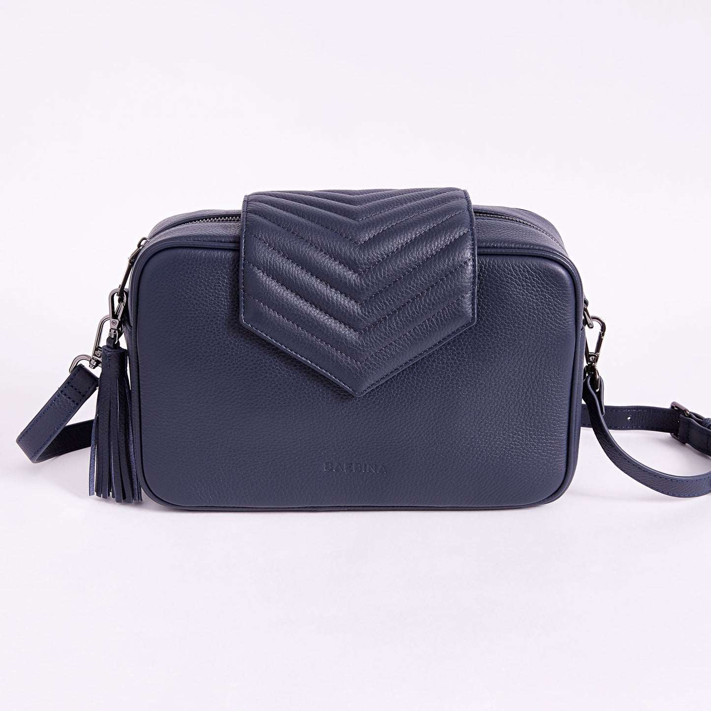 Leather Baby Bag | Navy