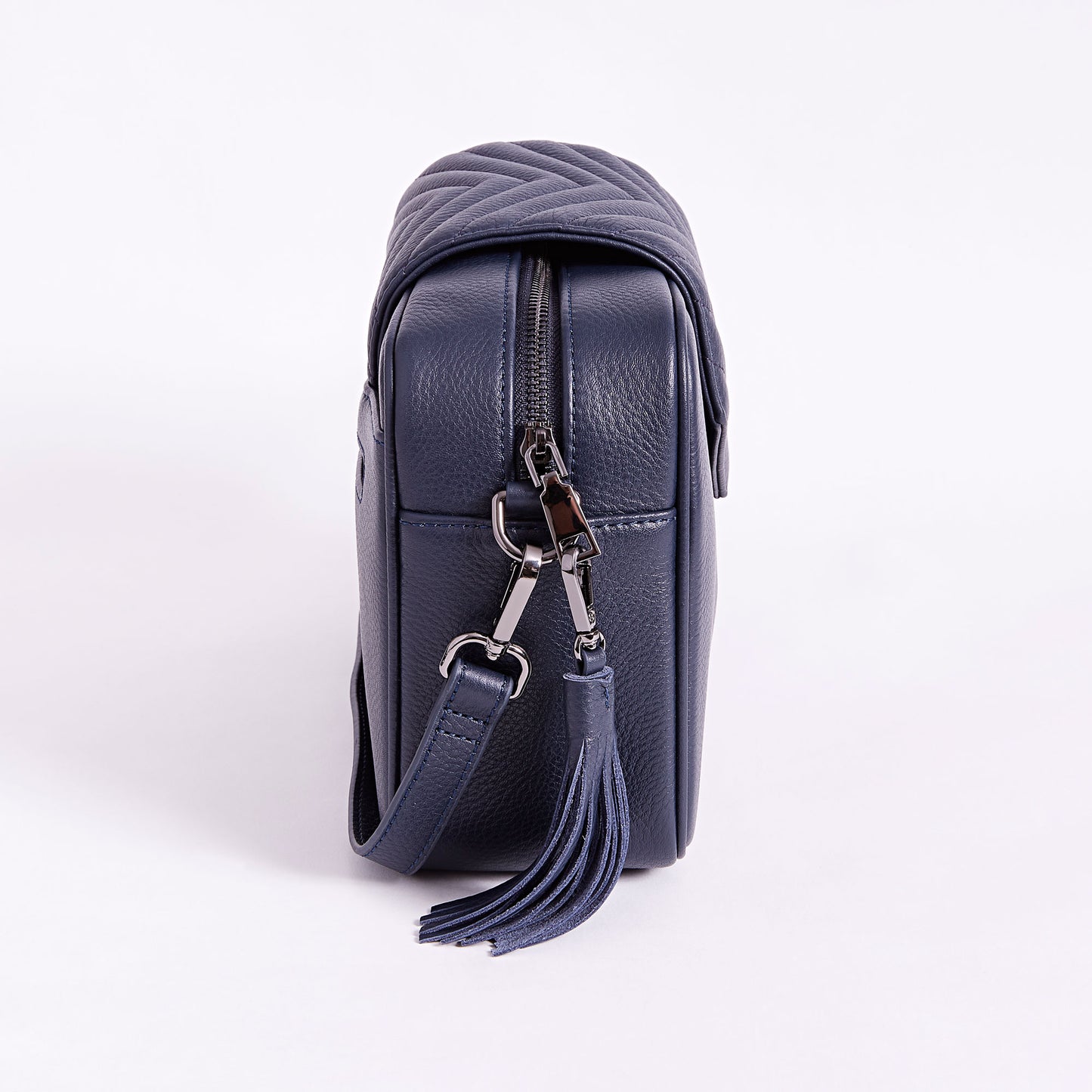 Leather Baby Bag | Navy