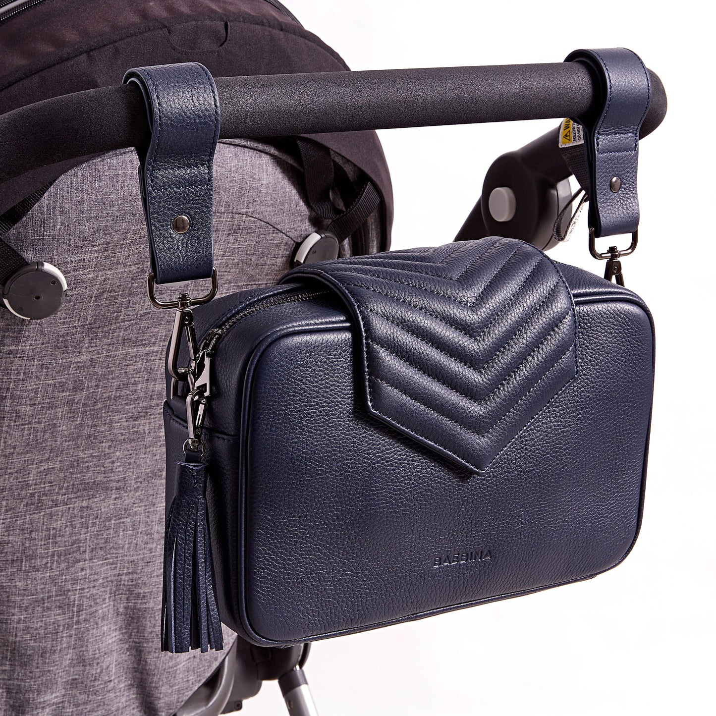 Leather Baby Bag | Navy