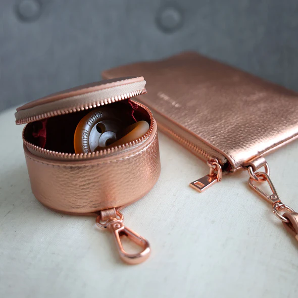 Brooklyn Wristlet Purse | Copper Rose